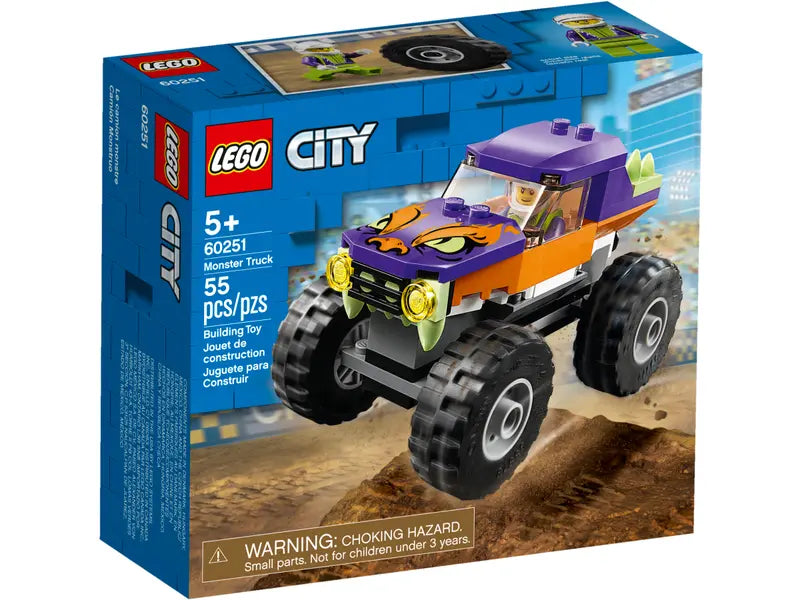 LEGO City 60251 Monster Truck Building Toy For 5+ Kids Retired New in Box 55 Pcs
