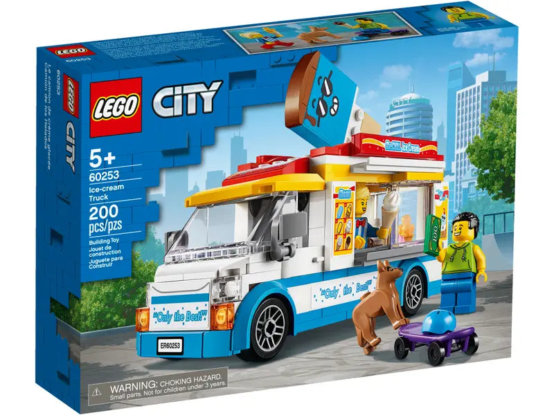 LEGO City 60253 Ice-Cream Truck Building Toy Special Gift For 5+ Kids, 200 Pcs