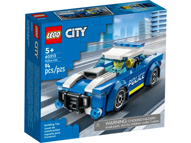 LEGO City 60312 Police Car With Officer Minifigure Adventure Series Building Toy