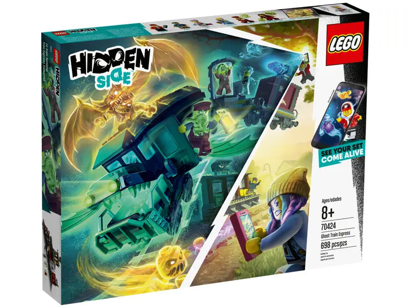 LEGO 70424 Hidden Side Ghost Train Express New Sealed 698 Pcs AR Building Kit