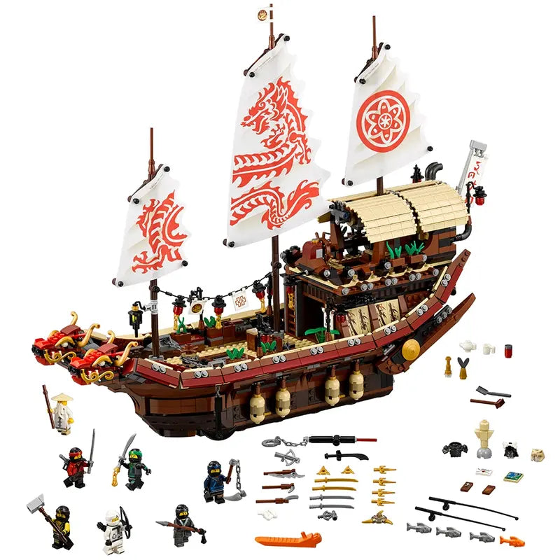LEGO The Ninjago Movie 70618 Destiny's Bounty Building Toy Kit Retired, 2295 Pcs