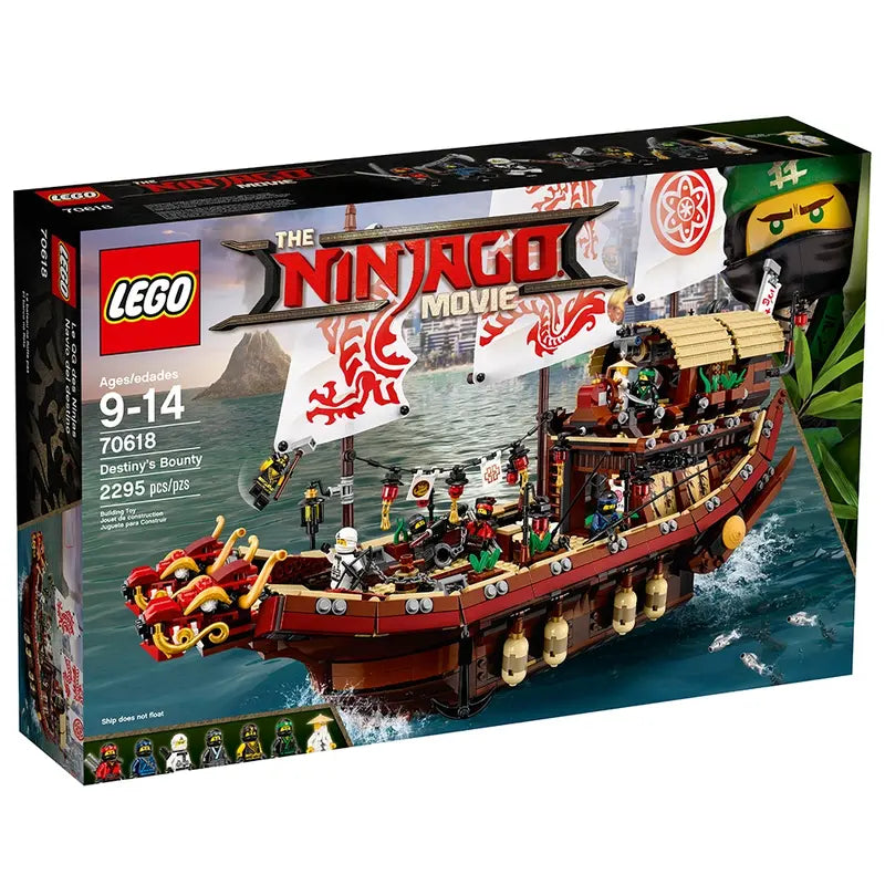 LEGO The Ninjago Movie 70618 Destiny's Bounty Building Toy Kit Retired, 2295 Pcs