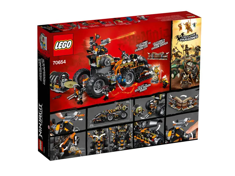 LEGO Ninjago 70654 Masters of Spinjitzu Dieselnaut Dragon Hunters Building Toy