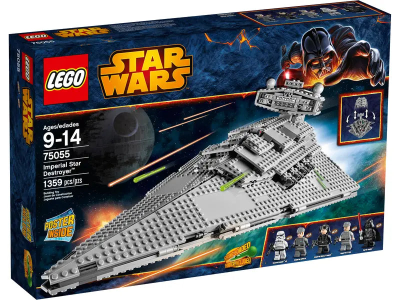 LEGO Star Wars 75055 Imperial Star Destroyer Building Toy Retired New, 1359 Pcs