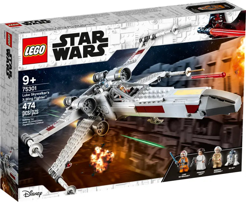 LEGO Star Wars 75301 Luke Skywalker’s X-Wing Fighter Building Kit NISB, 474 Pcs