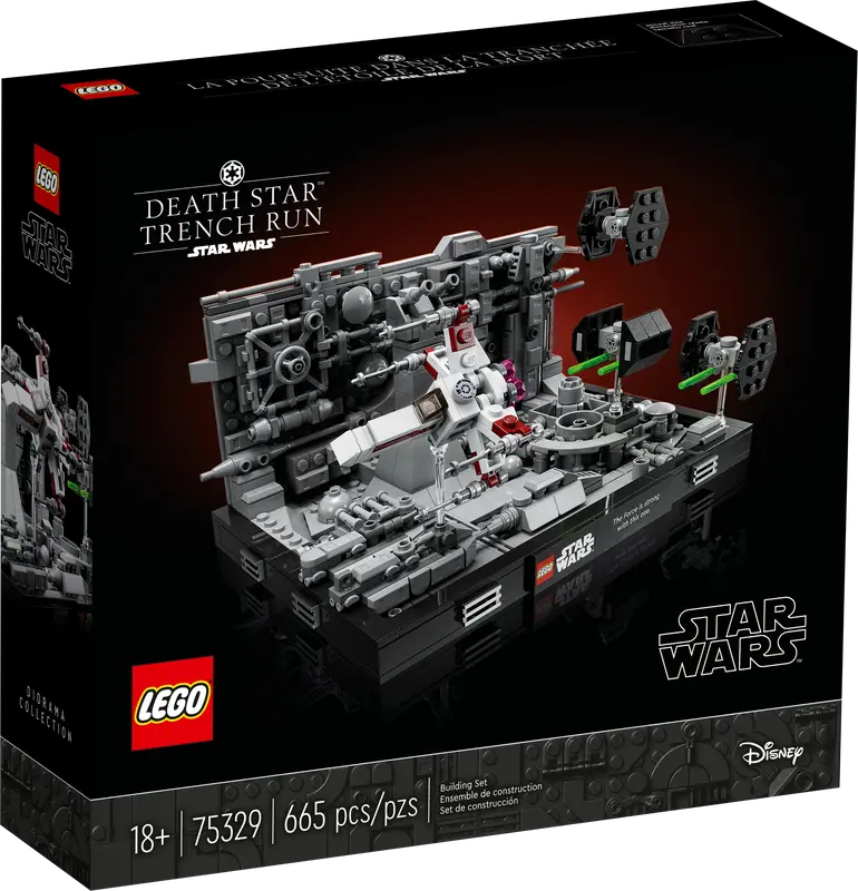 LEGO Star Wars 75329 Death Star Trench Run Diorama Collection Building Toy, NISB