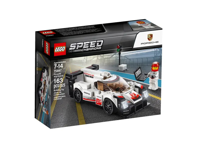 LEGO 75887 Speed Champions Porsche 919 Hybrid Building Toy Retired NISB, 163 Pcs