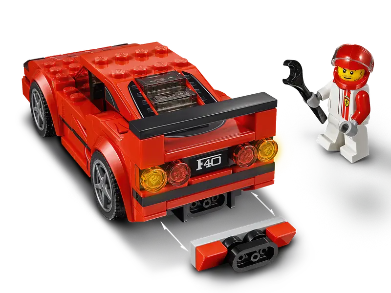 LEGO Speed Champions 75890 Ferrari F40 Competizione Building Toy Retired 198 Pcs