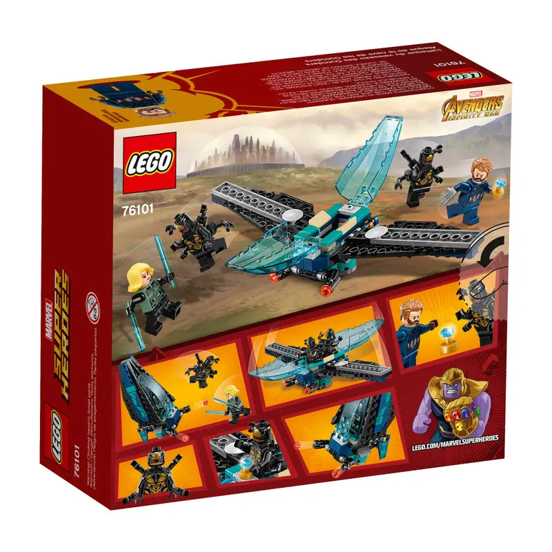 LEGO Marvel Super Heroes 76101 Outrider Dropship Attack Building Toy Retired New