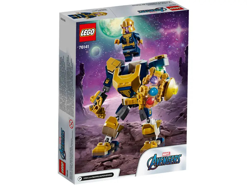 LEGO Marvel Avengers 76141 Thanos Mech Cool Action Building Toy Retired, 152 Pcs