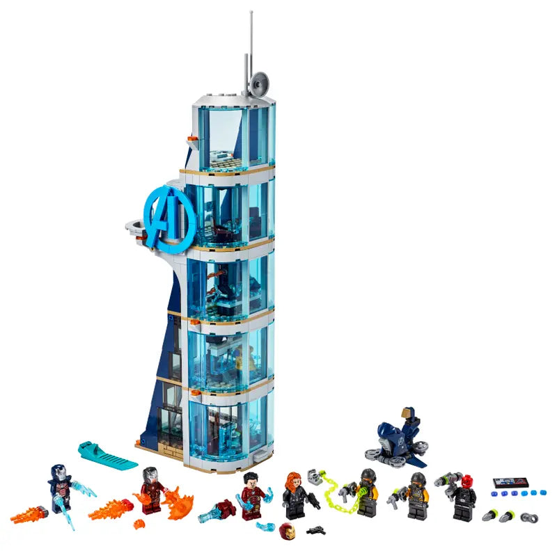 LEGO Marvel 76166 Avengers Tower Battle Super Heroes Building Toy Retired - NISB