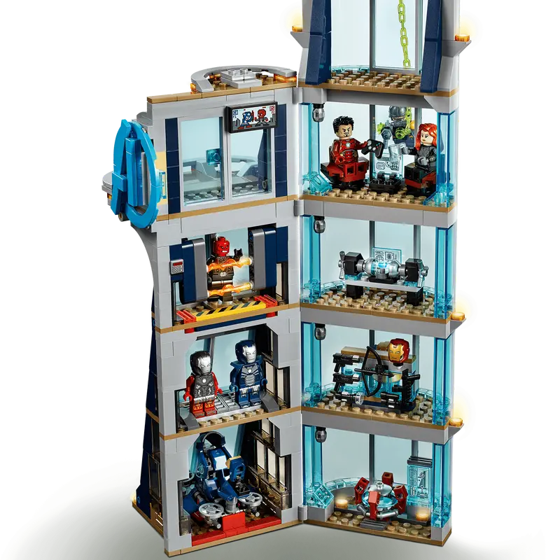 LEGO Marvel 76166 Avengers Tower Battle Super Heroes Building Toy Retired - NISB