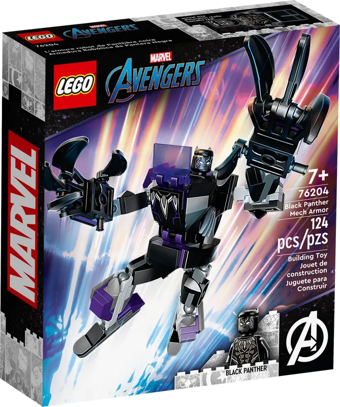 LEGO Marvel Avengers 76204 Black Panther Mech Armor Collectible Building Toy New