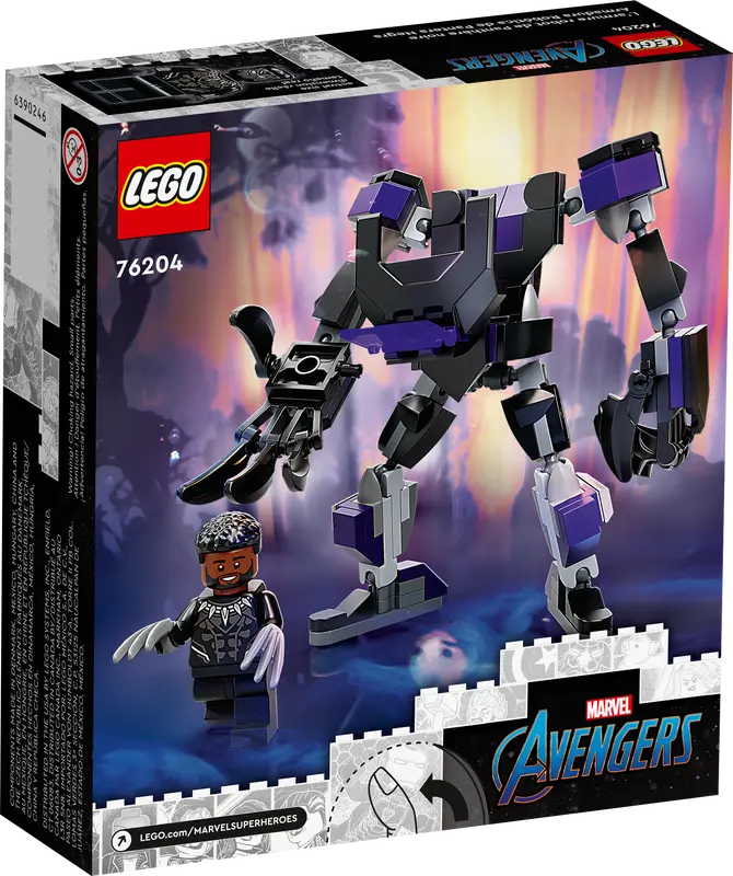 LEGO Marvel Avengers 76204 Black Panther Mech Armor Collectible Building Toy New