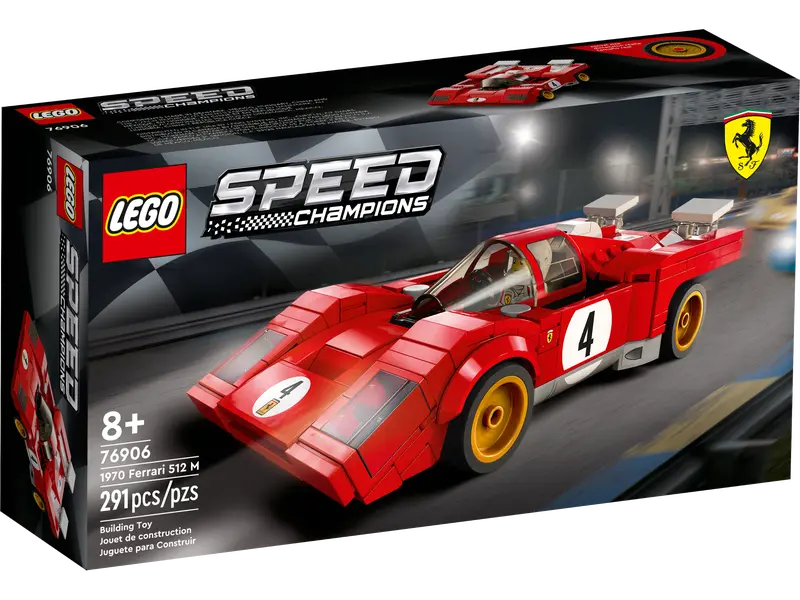 LEGO Speed Champions 76906 Iconic 1970 Ferrari 512 M Building Toy New in Box