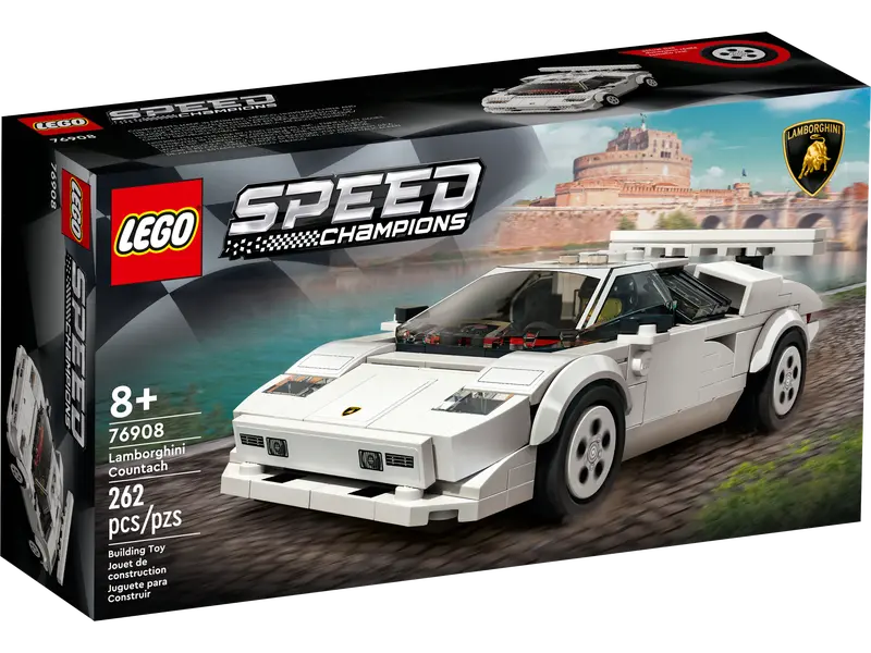 LEGO Speed Champions 76908 Lamborghini Countach Collectible Building Toy 262 Pcs