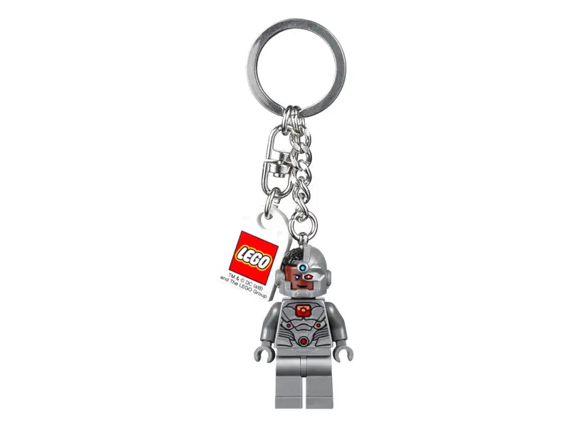 LEGO 853772 DC Comics Super Heroes Cyborg Key Chain Minifigure With Tag, Retired
